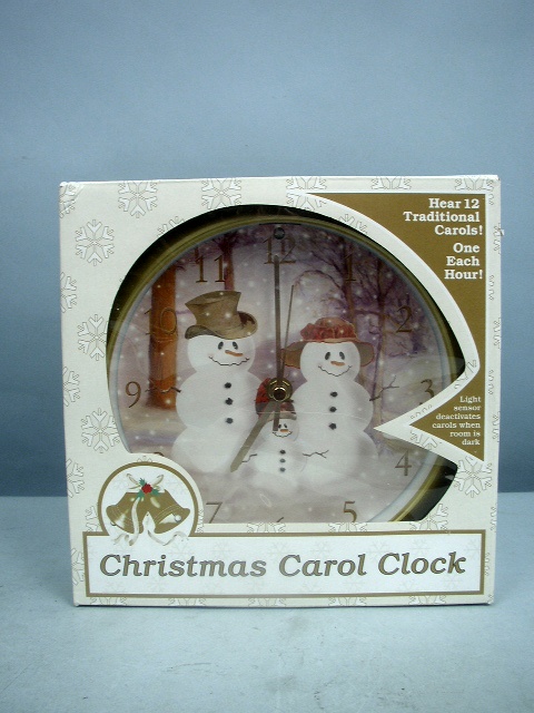  pa 17602 snowman family christmas carol clock by feldstein associates