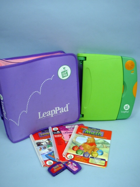 LeapPad Learning System by Leap Frog 3 Books with Cartridges Case